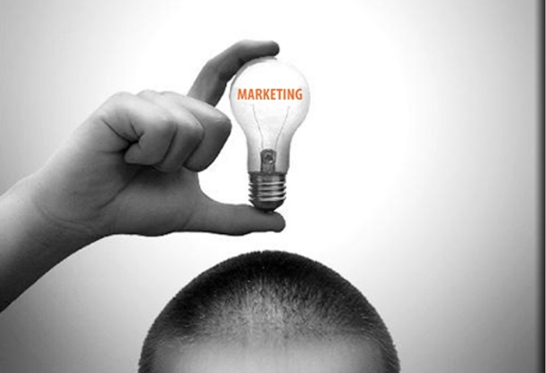 Referencia visual original de una idea de marketing